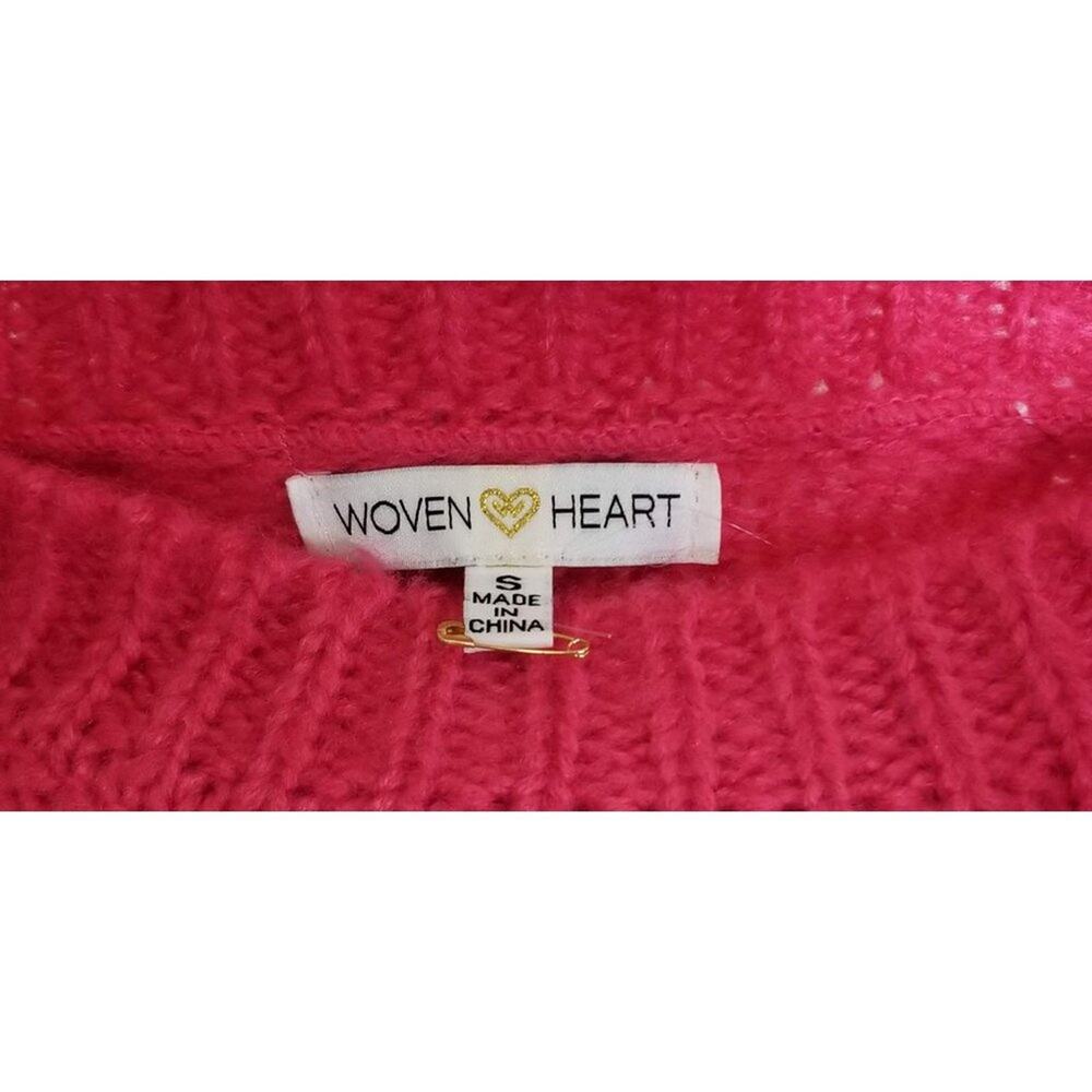 Women's Pink Knit Sweater by Woven Heart NEW - Picture 5 of 8